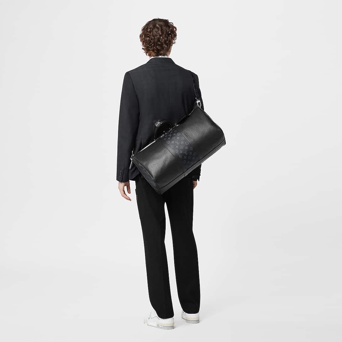 Sac Keepall Bandoulière 50 - LV - Noir