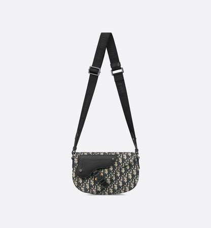 Sac Messenger Saddle Dior - Noir Beige