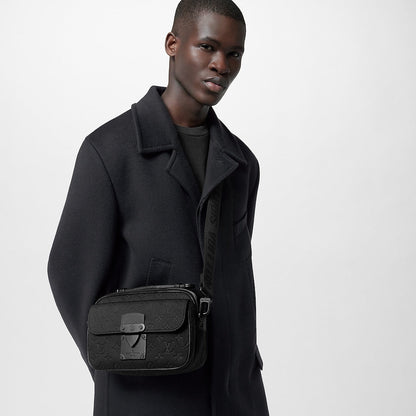 Sac messenger S Lock - LV - Noir