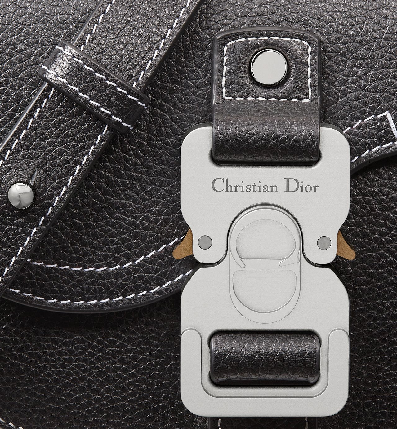 Mini sac Messenger Dior à rabat Saddle - Noir