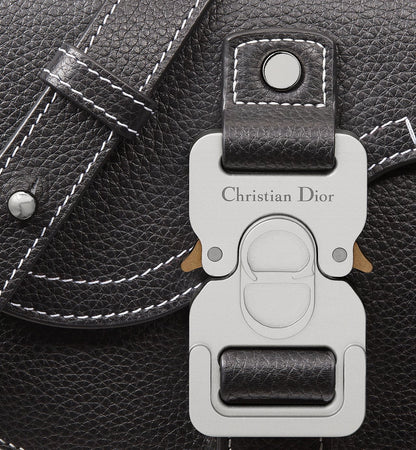 Mini sac Messenger Dior à rabat Saddle - Noir