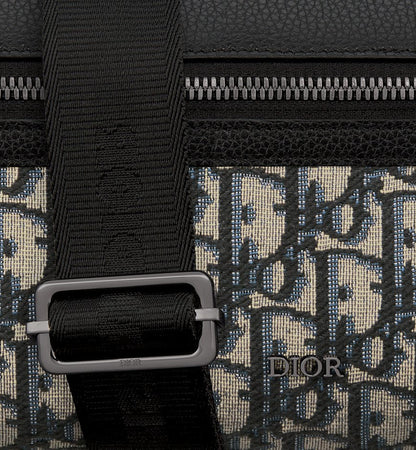 Sac Messenger zippé Rider 2.0 Dior Noir et Beige