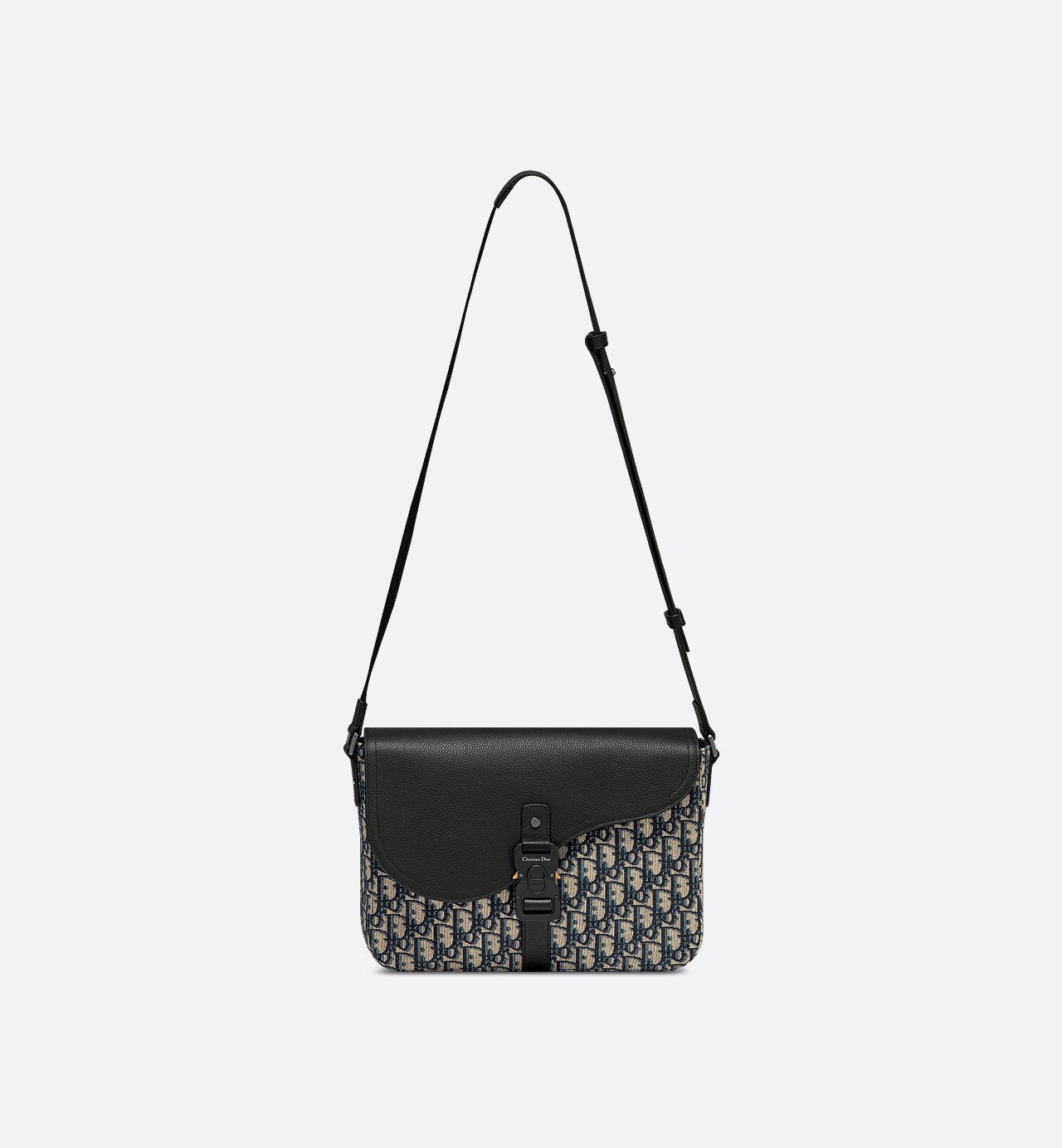 Sac Messenger à rabat Saddle Medium Dior - Beige Noir