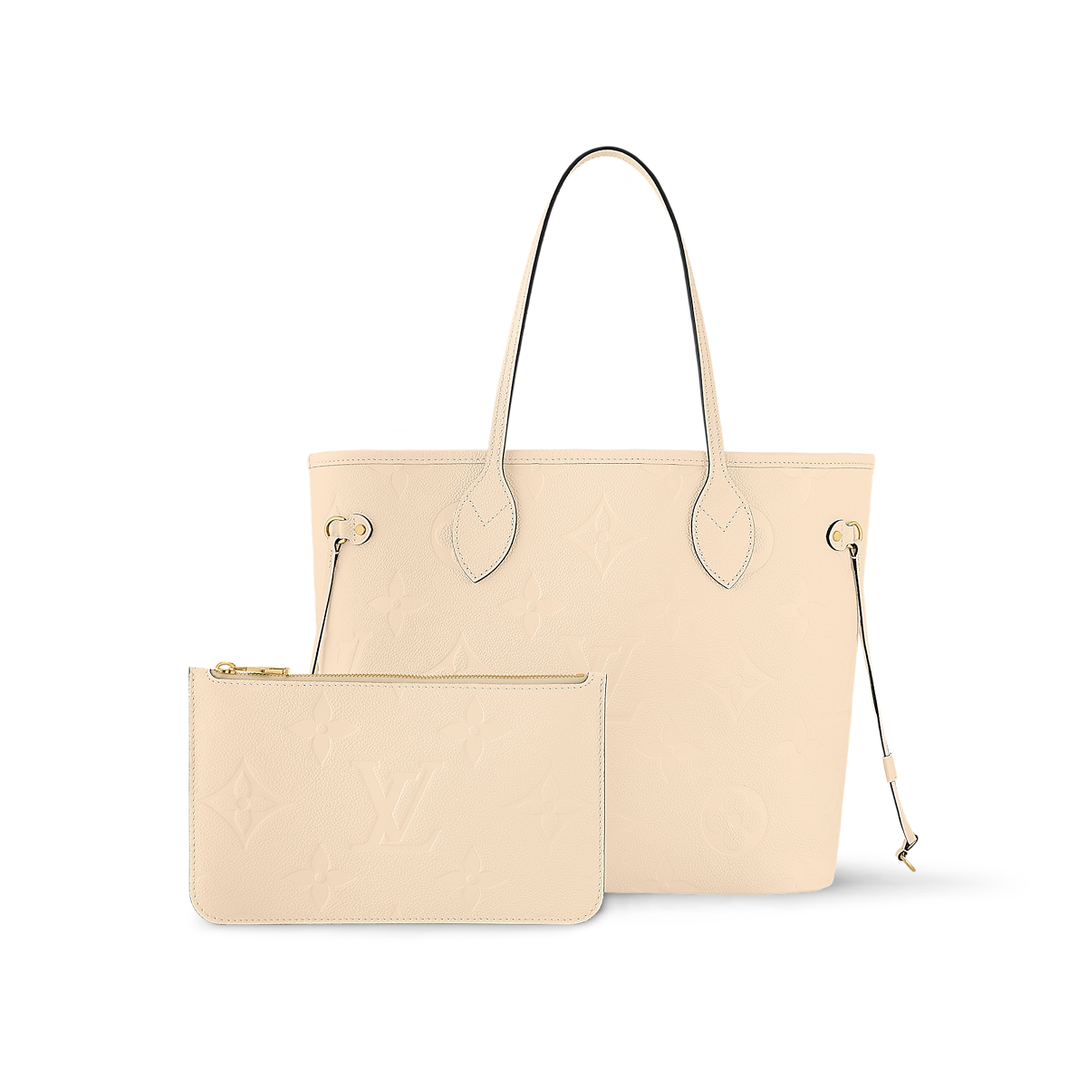 Sac Neverfull MM- LV - Blanc cassé