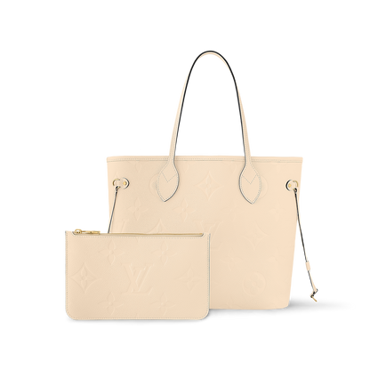 Sac Neverfull MM- LV - Blanc cassé
