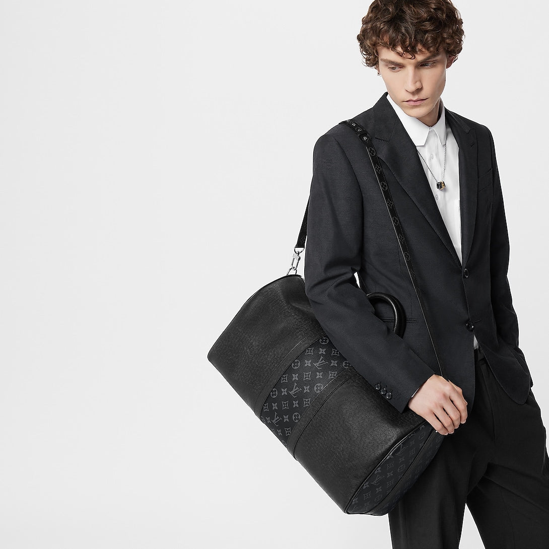 Sac Keepall Bandoulière 50 - LV - Noir