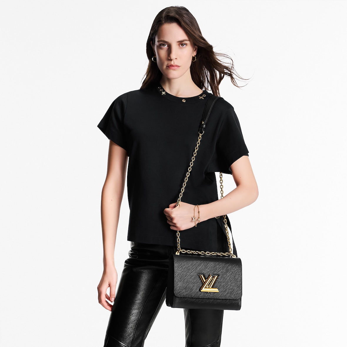 Sac Twist MM - LV - Noir