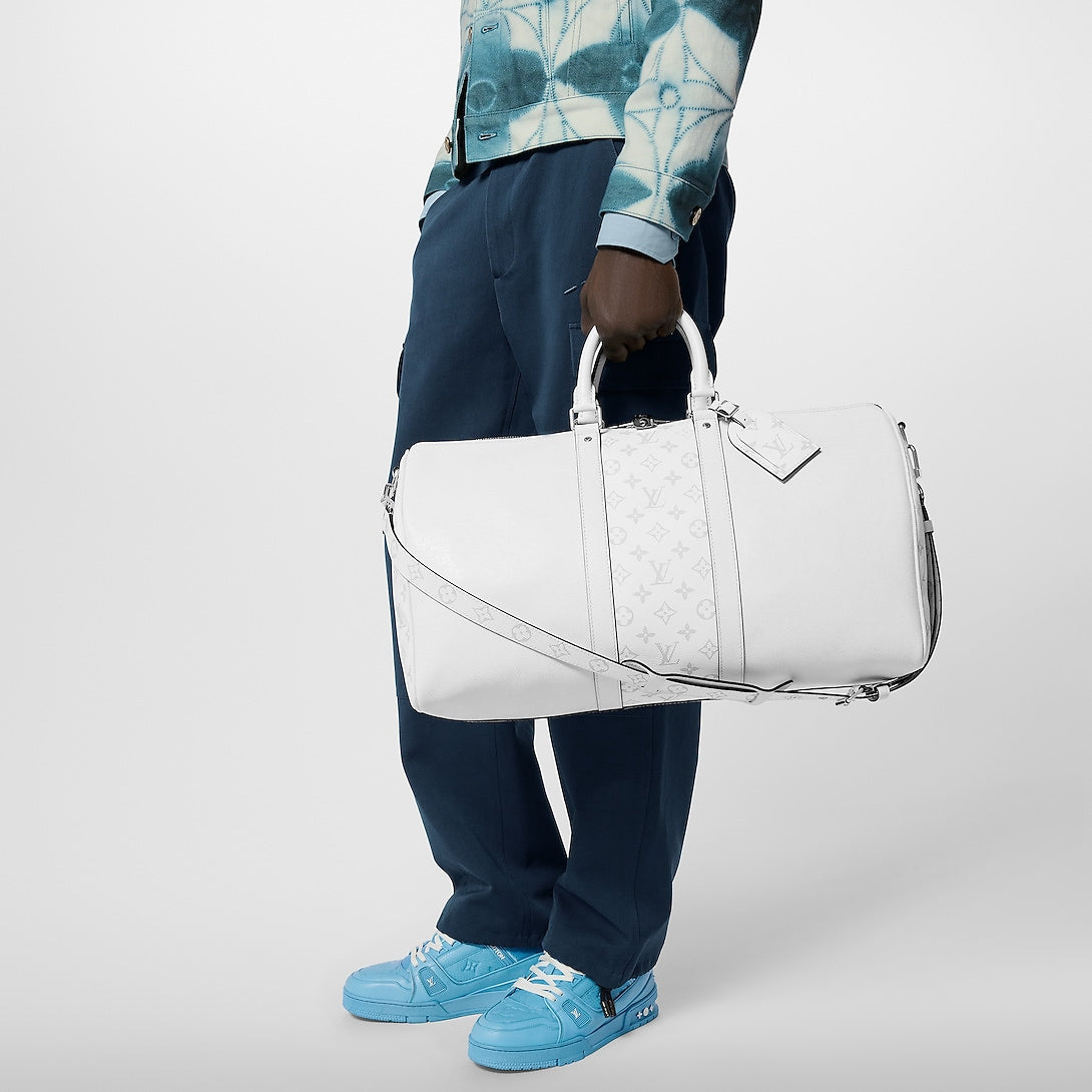 Sac Keepall Bandoulière 50 - LV - Blanc