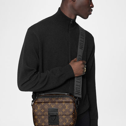 Sac messenger S Lock - LV - Marron