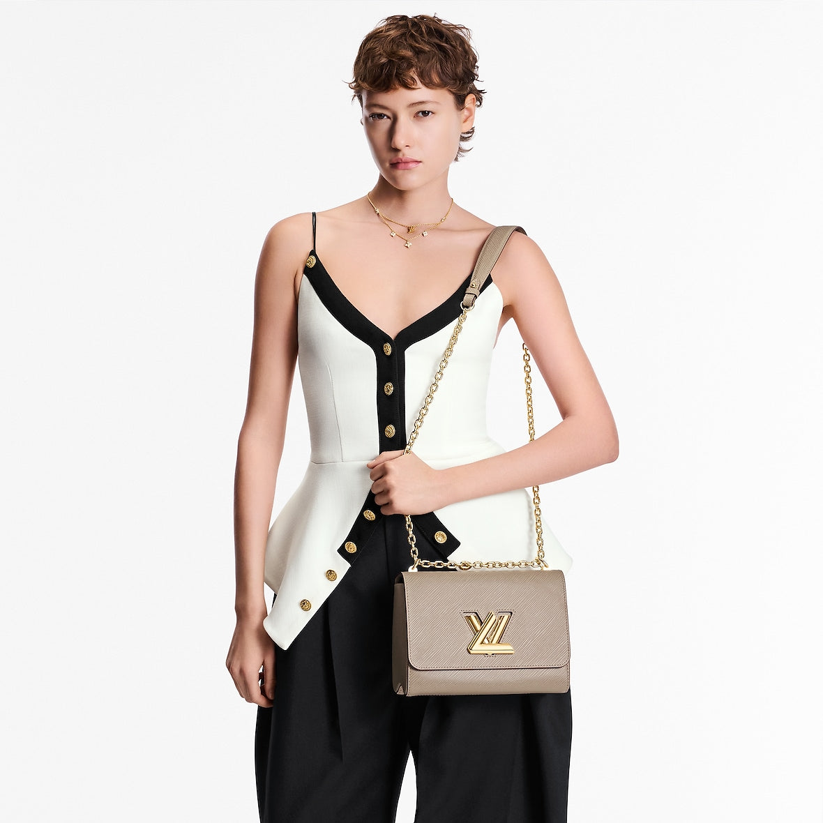 Sac Twist MM - LV - Marron Clair